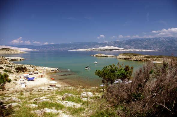 Spiaggia  FKK Stolac - Isola di Rab - Croazia