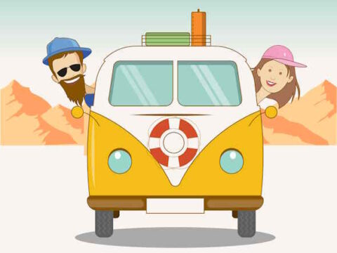 tempo libero coppia furgone