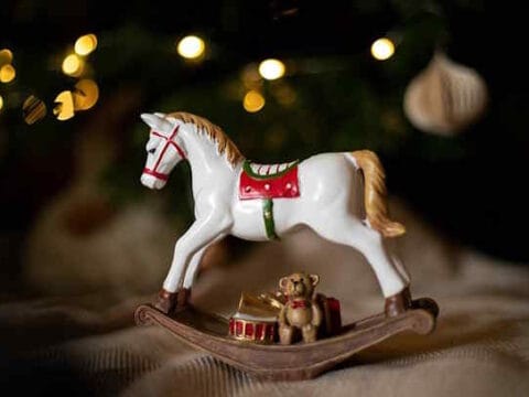 Cavallo a dondolo - giocattolo vintage