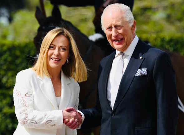 Meloni e Carlo III Meloni e Carlo III