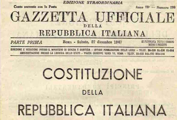 costituzione italiana